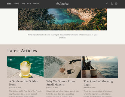Lumière — Luxury Shopify Theme + Brand Kit