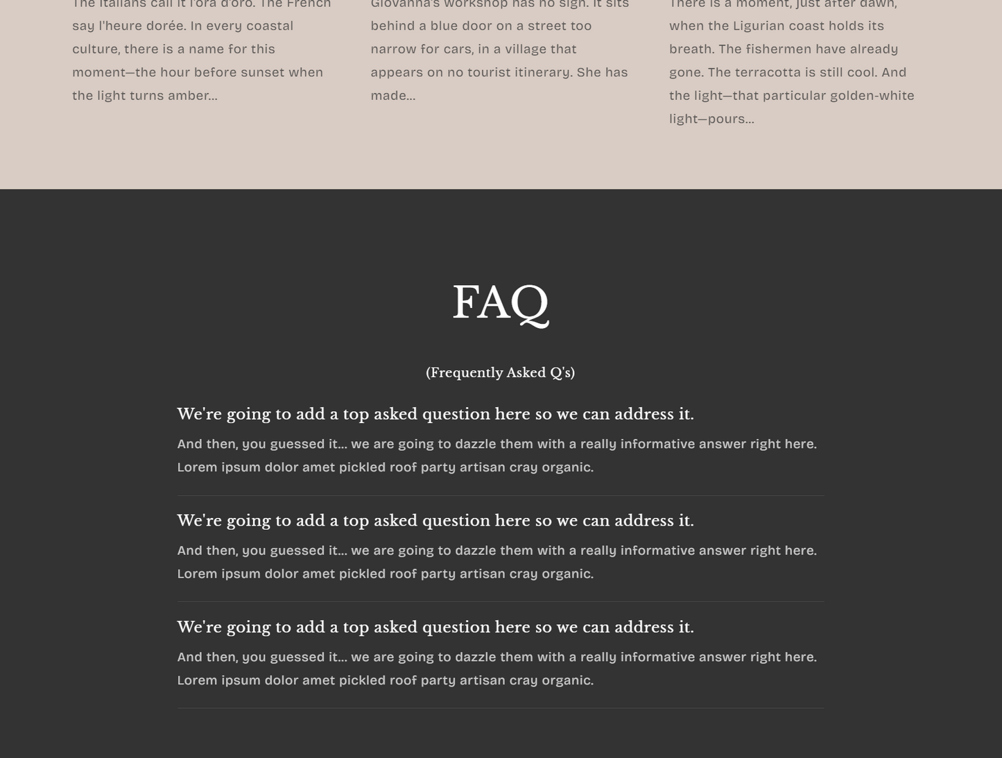 Lumière — Luxury Shopify Theme + Brand Kit