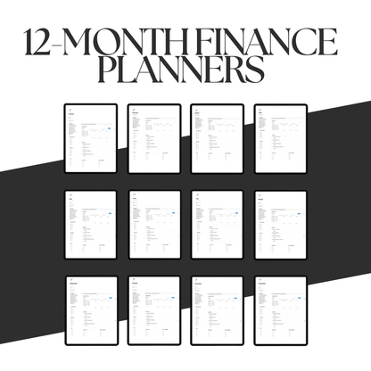 2026 Finance Planner Notion Template | Minimal Budget Tracker | Income, Savings & Debt Dashboard