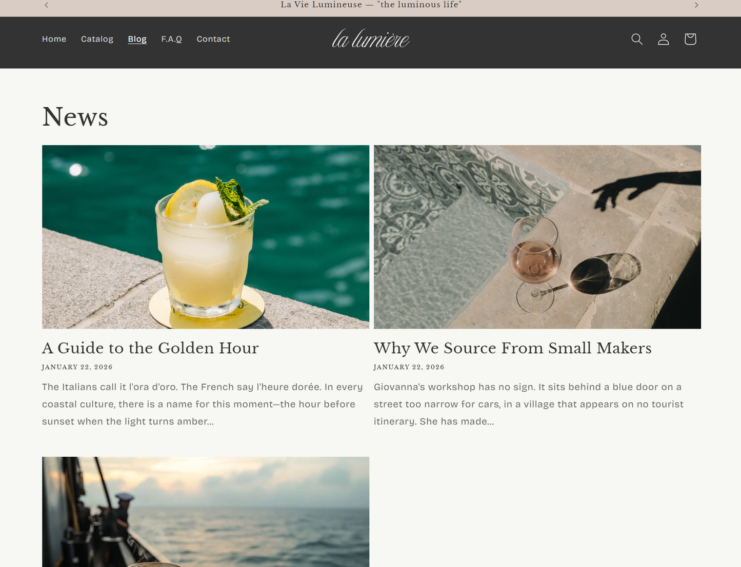 Lumière — Luxury Shopify Theme + Brand Kit