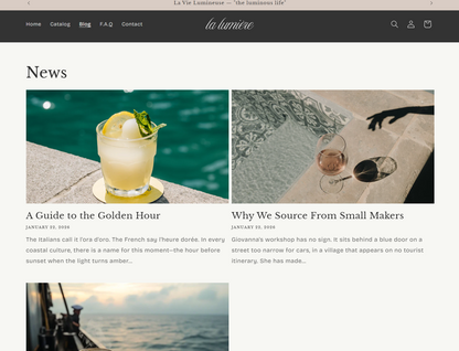 Lumière — Luxury Shopify Theme + Brand Kit