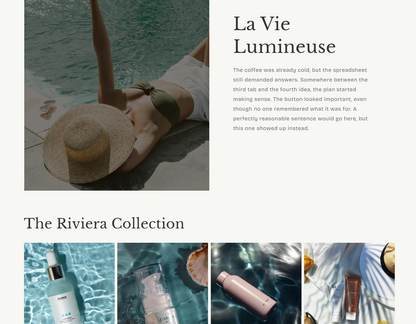 Lumière — Luxury Shopify Theme + Brand Kit
