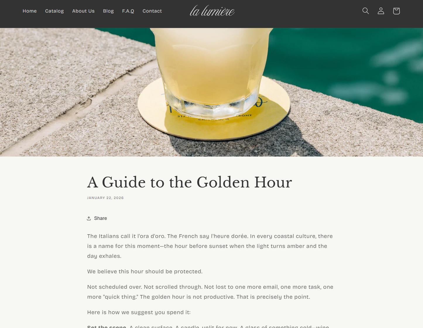 Lumière — Luxury Shopify Theme + Brand Kit
