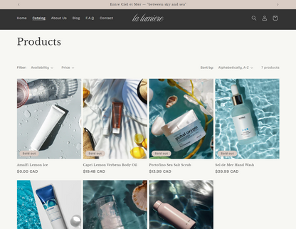 Lumière — Luxury Shopify Theme + Brand Kit
