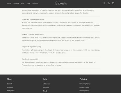 Lumière — Luxury Shopify Theme + Brand Kit